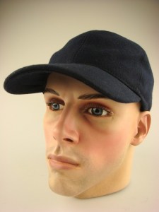 Cashmere cap met oorkleppen blauw