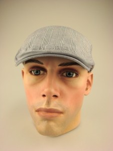 flat cap lichtgrijs met ruitjes