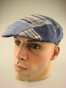 Modieuze Heren Patchwork Pet Blauw