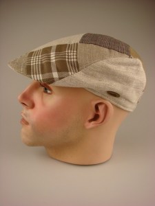 Modieuze Heren Patchwork Pet Beige