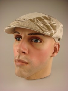 Modieuze Heren Patchwork Pet Beige