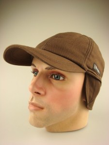 Teflon heren cap bruin met oorkleppen