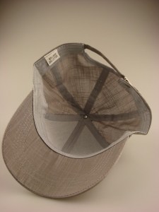 Heren cap linnen katoen donker beige