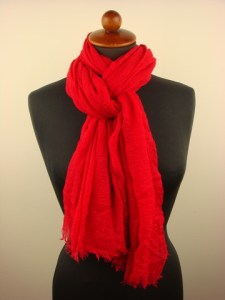 zomersjaal-effen-rood-zs137-beterpet-nl